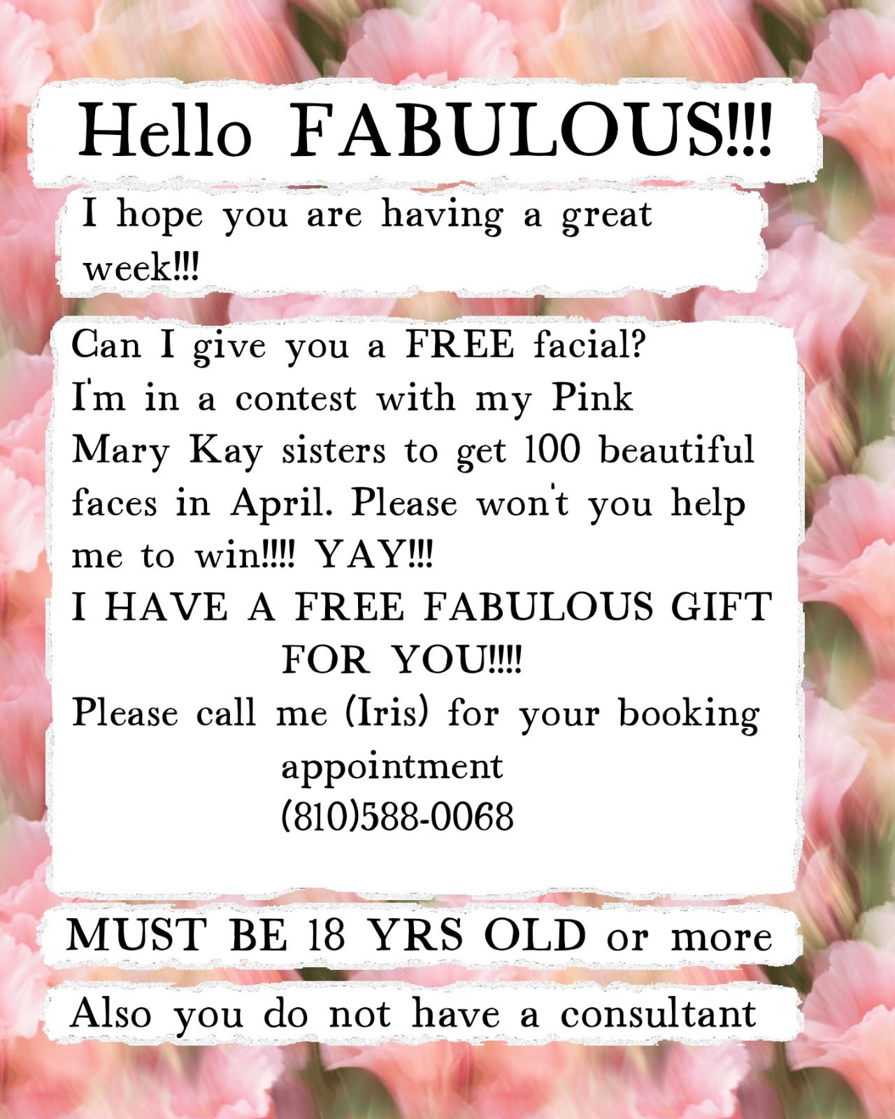 Mary Kay Blossom Into Spring Spa Facial Experience with Iris J Hill-BaKer and Wealth Health Beauty Shop