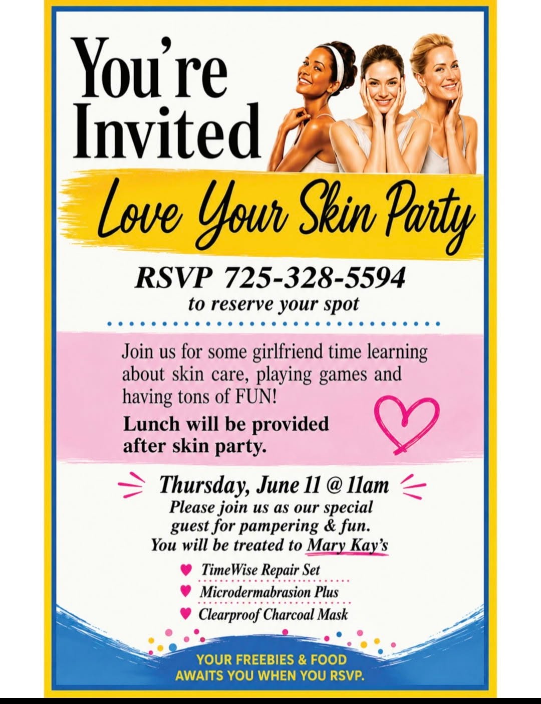 Love Your Skin Party with Iris and Mary Kay - Wealth Health Beauty Shop Love Your Skin Party with Iris and Mary Kay
